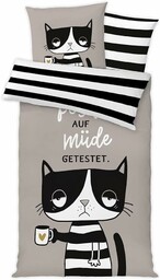 H:) PPY life Pościel z motywem kota zmęczonego