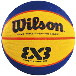 Piłka koszykowa Wilson Fiba 3x3 replica RBR żółto-niebieska