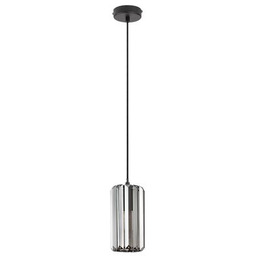 Lampa wisząca Veness matowa czarna szklana E27 1x
