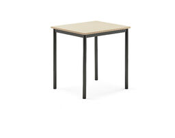 Stół BORÅS, 700x600x720 mm, brzoza laminat, antracyt