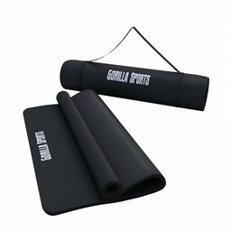 Mata do jogi 190x60x1,5 cm czarna Gorilla Sports