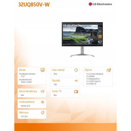 MONITOR 31.5 CALI 32UQ850V-W UHD