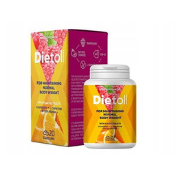 Dietoll kontrola wagi L-Karnityna Pomarańcza Keton Malinowy 20
