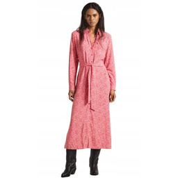 Pepe Jeans Sukienka Z Długim Rękawem Na Guziki