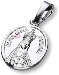 Medalik srebrny - MB Fatimska (owal), próba 925,