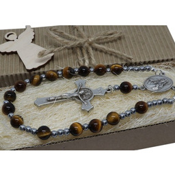 Różaniec do samochodu na lusterko w pudełku