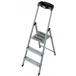 Drabina aluminiowa ze stopniami i uchwytem Krause Safety