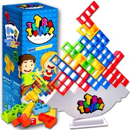 Gra Układanka Edukacyjna TETRIS Wieża Tetra Tower Zabawka