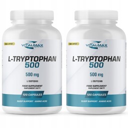 VITALMAX L-TRYPTOPHAN ZESTAW 2x 120K 500MG TRYPTOFAN