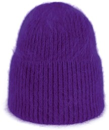 Czapka Damska Młodzieżowa Beanie Podwijana Zimowa Angora Ciepła