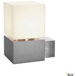 SQUARE WALL E27, lampa ścienna, stal nierdzewna 304,