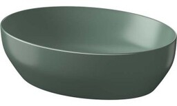 CERSANIT Umywalka nablatowa LARGA elipsa 50X38 zielona K677-054