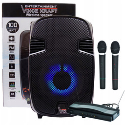 Mocna Kolumna Estradowa Bluetooth Led Akumulator