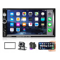 Camecho 7-CALOWY Ekran Dotykowy Radio Samochodowe Z Kamerą