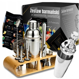 Profesjonalny Zestaw Barmański Do Drinków Shaker 23 Elementy