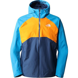 THE NORTH FACE Stratos kurtka Shady Blue-Cone Orange-Acoustic