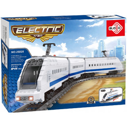 Kolejka Elektryczna Z Klocków Bloxo Pociąg 615el.
