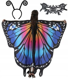 Motylek wróżka skrzydła motyla opaska maska kostium strój