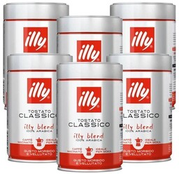 6x Kawa mielona illy Moka 250g