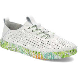 Białe Półbuty Artiker Wygodne Sneakersy Damskie