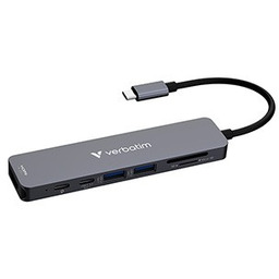 Verbatim 32158, USB-C wieloportowy rozgałęźnik Essentials 7-port, 32158,