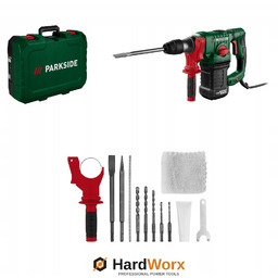 Parkside młotowiertarka udarowa Pbh 1550W 5J Sds-plus akcesoria