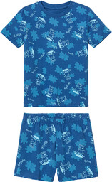 Piżama dziecięca bawełniana z kolekcji Świnki Peppy Ciemnoniebieski