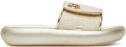 Klapki MICHAEL Michael Kors MK01951250 Écru