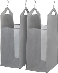 STORAGE MANIAC Wiszący kosz na pranie, przednia przezroczysta