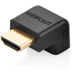 Wtyczka kątowa łącznik do kabla przewodu HDMI czarny