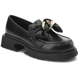 Artiker Czarne Półbuty Eleganckie Skórzane Buty Damskie