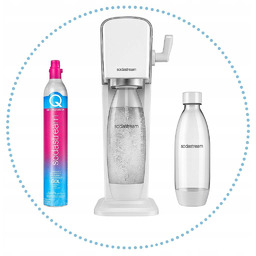 Saturator Soda Stream Art biały 1 butelka