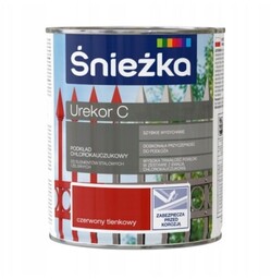 ŚNIEŻKA Podkład chlorokauczukowy UREKOR C czerwony tlenkowy 0,8L