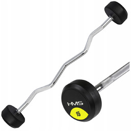 Sztanga Gryf Łamany 15kg Radełkowany Z Obciążeniem Stałym