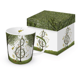 DUŻY KUBEK PORCELANOWY Music was my first love