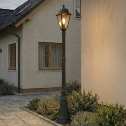 Zewnętrzna Lampa Lindby, Edana, czarny, aluminium, nowoczesny