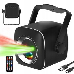 Kula Dyskotekowa Led Projektor Reflektor Disco Rgb Pilot
