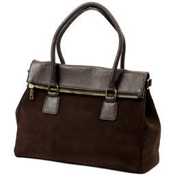 Damski stylowy kuferek do ręki torebka z paskiem