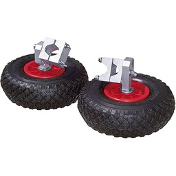 Kerbl Kółka do Taczki, Czarny, 2 Sztuki