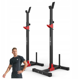 Stojaki pod sztangę Marbo regulowane z asekuracją ćwiczenia