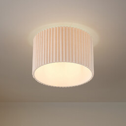 Lampy sufitowe Lindby, Libbie, ściemnialny, beżowy, salon, tkanina