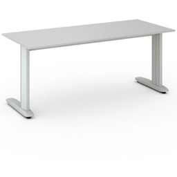 Biurko PRIMO FLEXIBLE, 180x80 cm, szary