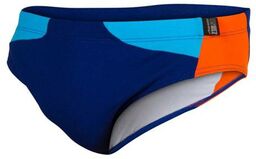 ZEROD Kąpielówki BRIEFS Dark Blue Atoll/Orange