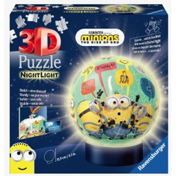 3D Świecąca kula Minionki 72 elementy Puzzle
