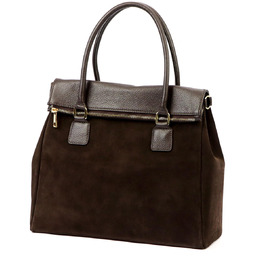 Kuferek do ręki damski skórzany torebka na ramię