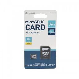 PLATINET microSDHC SECURE DIGITAL + ADAPTER SD 32GB