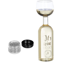 Relaxdays Szklanka do butelek XXL, pojemność 750 ml,