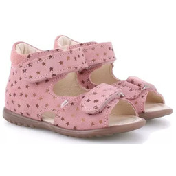 EMEL ES2431-14 MALAGA sandałki ROCZKI różowe w gwiazdki