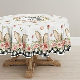 Horaldaily Obrus wielkanocny 180 x 180 cm okrągły,