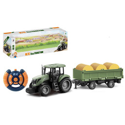 Traktor z Przyczepą Zielony R/C
